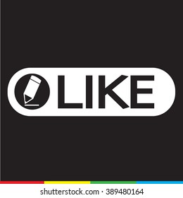 Like Icon Illustration design