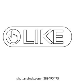 Like Icon Illustration design
