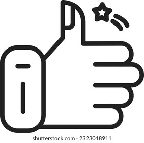 Like Icon image. Suitable for mobile application.