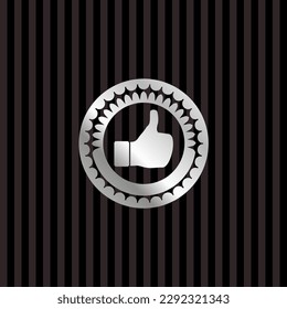 como icono dentro del emblema de plata. 