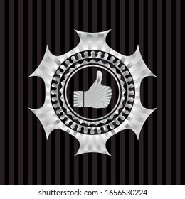 como icono dentro de la placa silvery