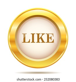 Like icon. Internet button on white background. EPS10 vector. 