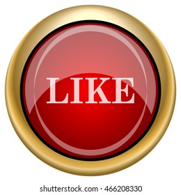 Like icon. Internet button on white background. EPS10 vector.