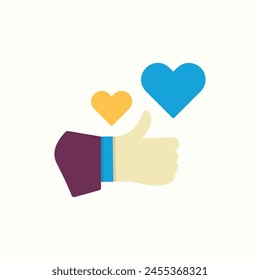 like icon, isolated icon in light background, perfect for website, blog, logo, graphic design, social media, UI, mobile app