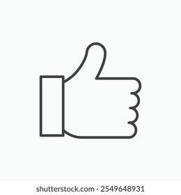 Like icon isolated on white background