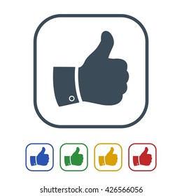 Like icon isolated on white background vector illustration icon
