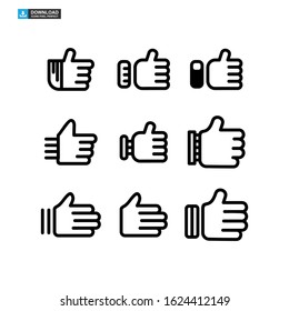 like icon isolated sign symbol vector illustration - Collection of high quality black style vector icons
