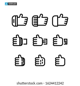 like icon isolated sign symbol vector illustration - Collection of high quality black style vector icons
