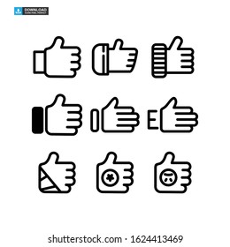 like icon isolated sign symbol vector illustration - Collection of high quality black style vector icons
