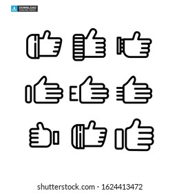 like icon isolated sign symbol vector illustration - Collection of high quality black style vector icons
