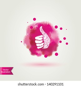 Like icon isolated.Vector illustration.