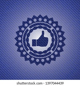 like icon with jean texture