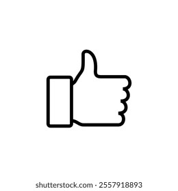 Like icon logo design. Thumbs up sign and symbol. Hand like