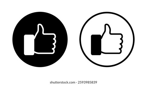 Like icon logo design. Thumbs up sign and symbol. Hand like