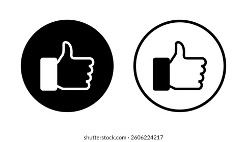 Like icon logo design. Thumbs up sign and symbol. Hand like