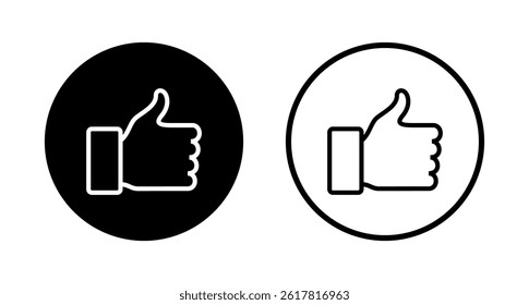 Like icon logo design. Thumbs up sign and symbol. Hand like