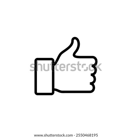 Like icon logo design. Thumbs up sign and symbol. Hand like