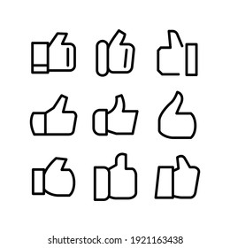like icon or logo isolated sign symbol vector illustration - Collection of high quality black style vector icons
