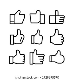 like icon or logo isolated sign symbol vector illustration - Collection of high quality black style vector icons
