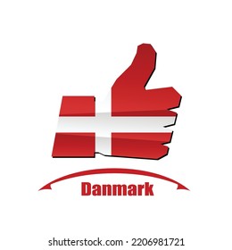 icono similar hecho con la bandera de Danmark