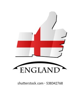 like icon made from the flag of England