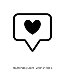 like icon, modern vector isolated on white background.