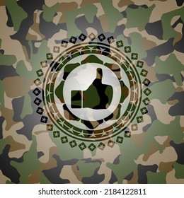 como icono en textura de camo. 