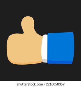 like icon on gray background