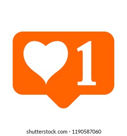 Like icon on white background. Vector illustration.