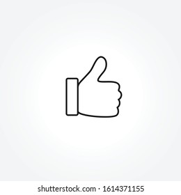 Like icon on white background