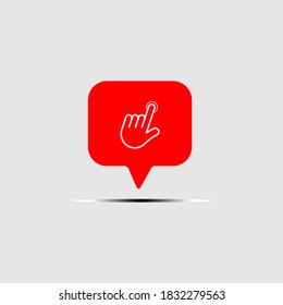 Como un icono sobre fondo blanco. Diseño plano. Ilustración del vector