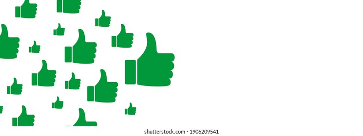 like icon on white background