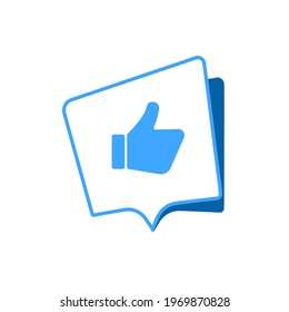 like icon on white background