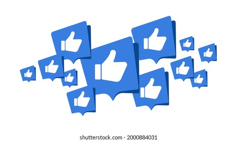 like icon on white background
