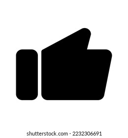 like icon on white background