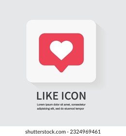 Como un icono sobre fondo blanco. Icono de aplicación de medios sociales. Ilustración del vector