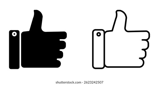Like icon on white backgroundLike 