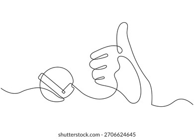 Wie Symbol eine Linie Zeichnung minimalistischen Umriss Illustration
