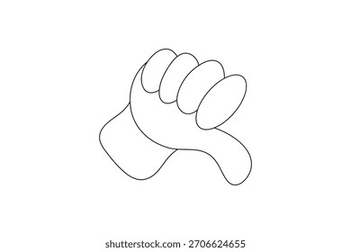 Como ícone uma linha desenho minimalista contorno ilustração
