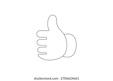 Wie Symbol eine Linie Zeichnung minimalistischen Umriss Illustration
