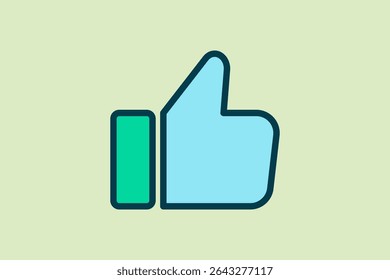 Like icon. icon related to UI elements. suitable for web site, app, user interfaces,element, printable etc. flat line icon style. simple vector design editable