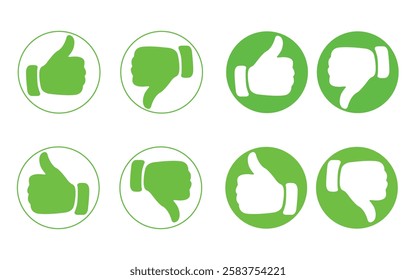 The like icon represents approval or positive feedback, while the unlike icon signifies disapproval or negative feedback.