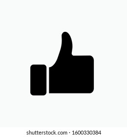 Like Icon. Response, Review. Thumb Up Symbol. Applied for Design, Presentation, Website or Apps Elements - Vector.