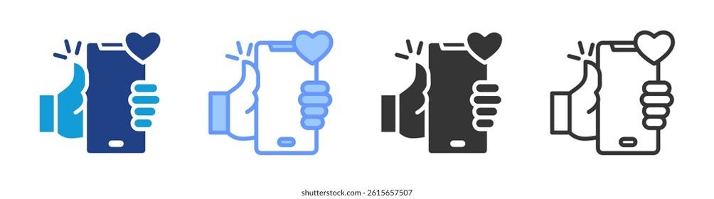 Like icon set multiple style collection