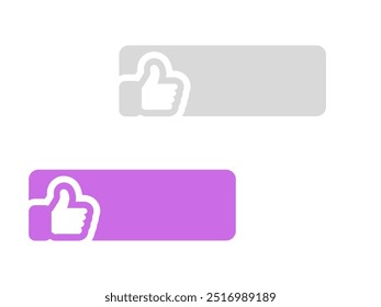 Like icon set. thumbs up sign. vector illustration color editable 2024