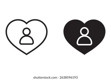 like icon set. like user. simple lines