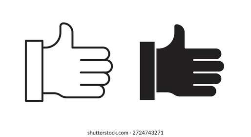 Like icon simple vectors in black, suitable for projects