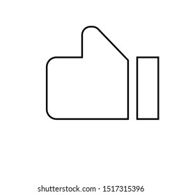Like icon. Social media button. Hand sign. 