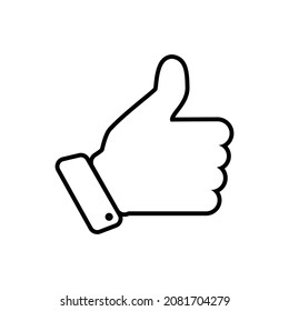 Like icon. Social media sign. Like symbol vector
