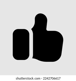 Like icon in solid style about user interface, use for website mobile app presentation